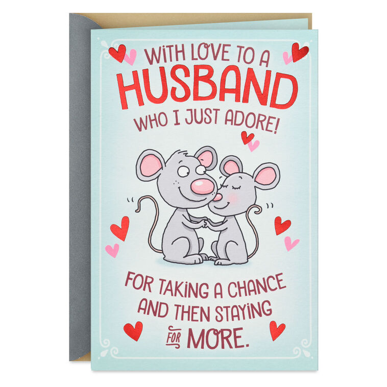 Love That You're Mine Funny Pop-Up Anniversary Card for Husband