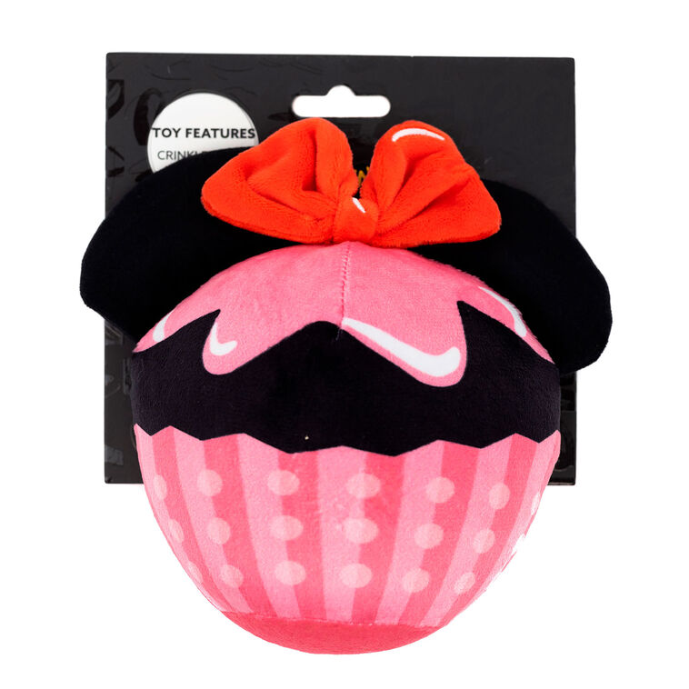 Minnie Mouse Ears and Bow Cupcake Squeaker Dog Toy  image number 4