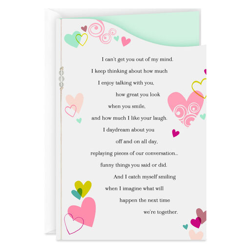 I Can't Stop Thinking About You New Relationship Love Card, 