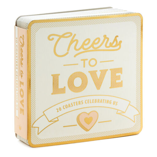 Cheers to Love Coaster Book, Set of 20, 