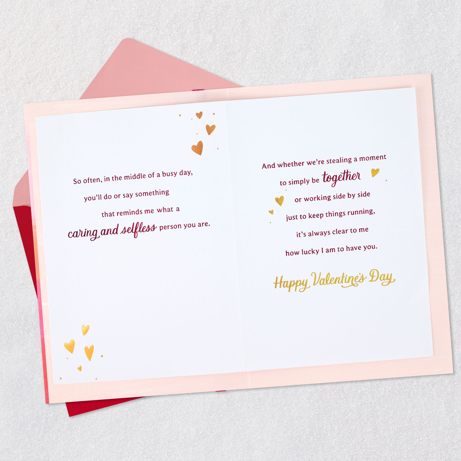 Brushstroke Valentine's Day Card for Wife Open card with envelope image number 4