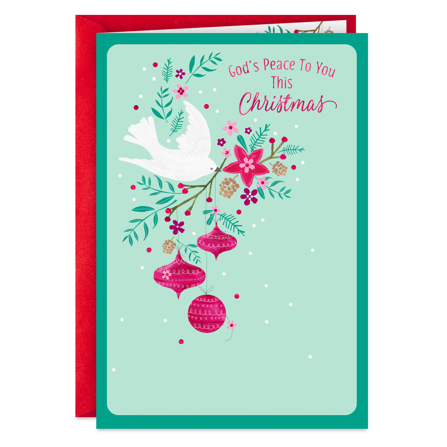 God's Peace to You Religious Christmas Card