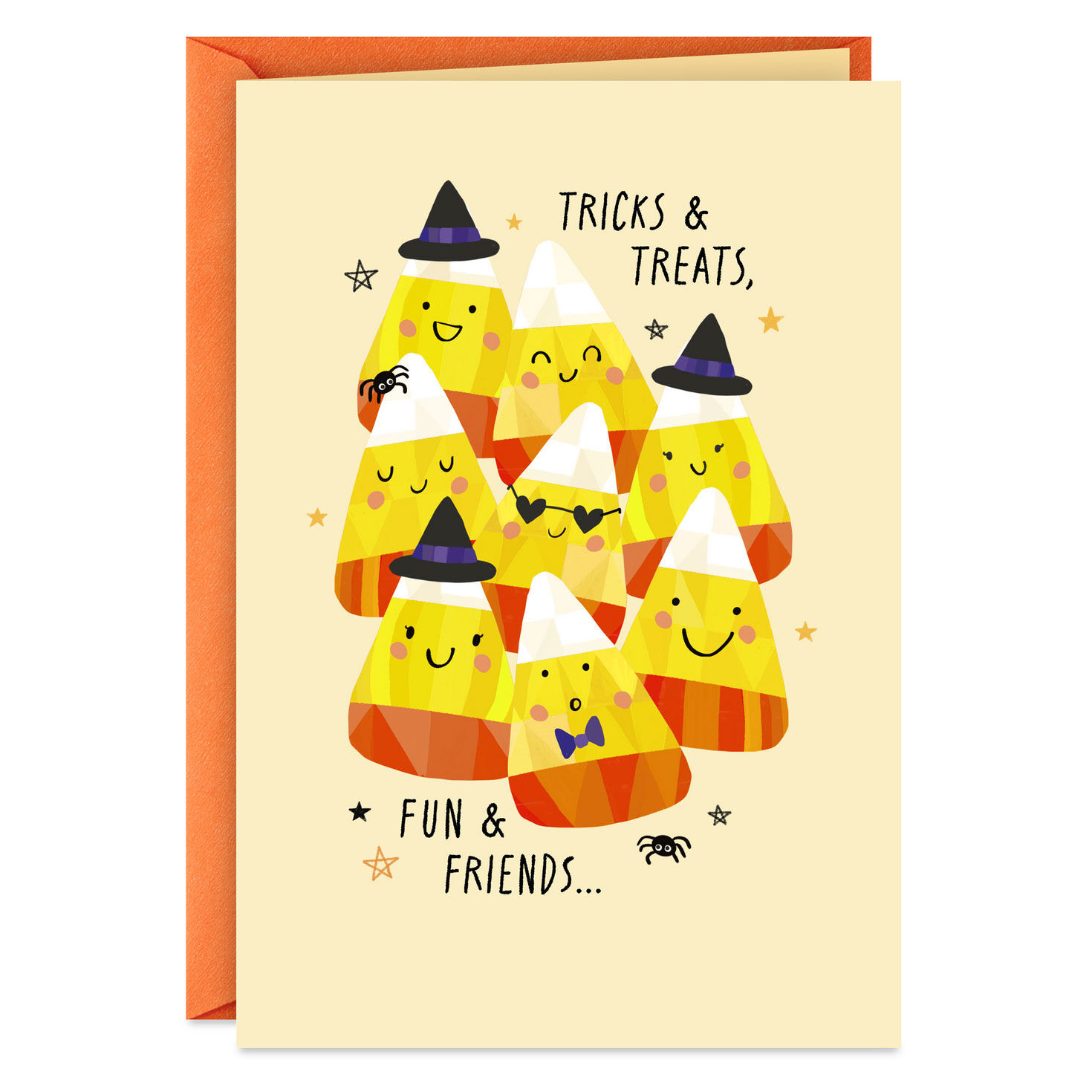 Tricks and Treats, Fun and Friends Halloween Card