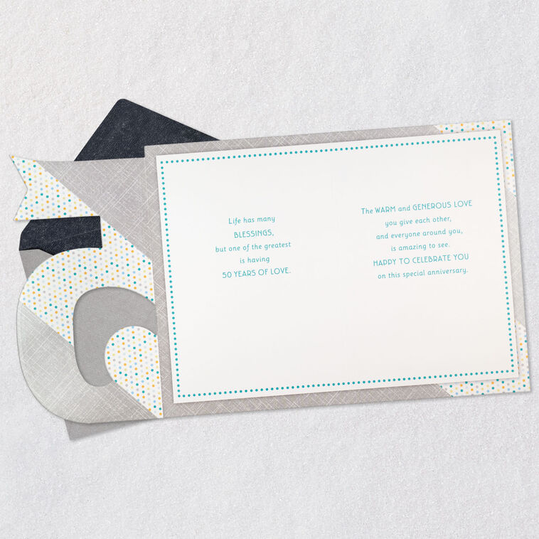 Happy to Celebrate You 50th Anniversary Card, , large image number 5