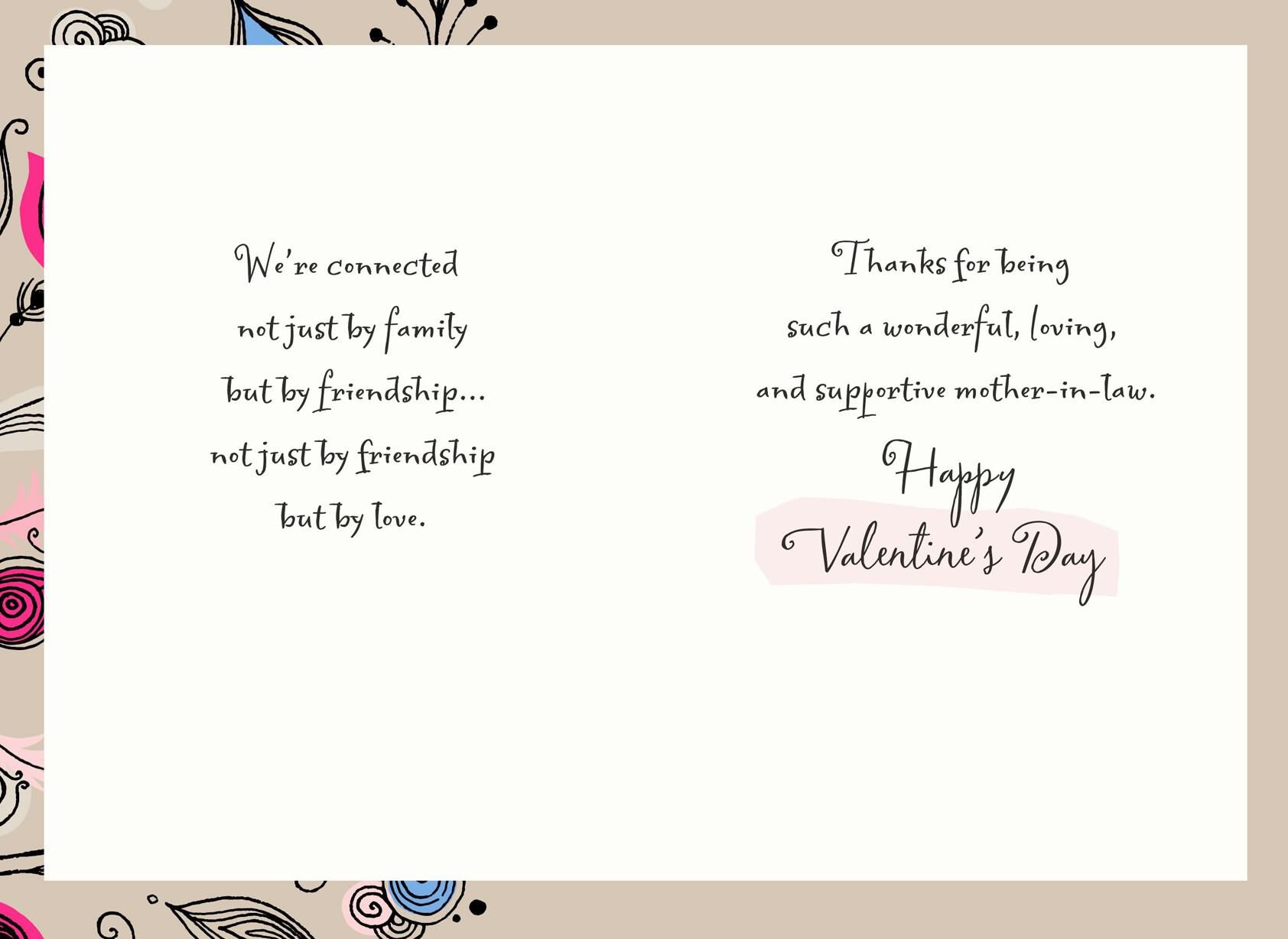 My Mother-in-Law, My Friend Valentine's Day Card