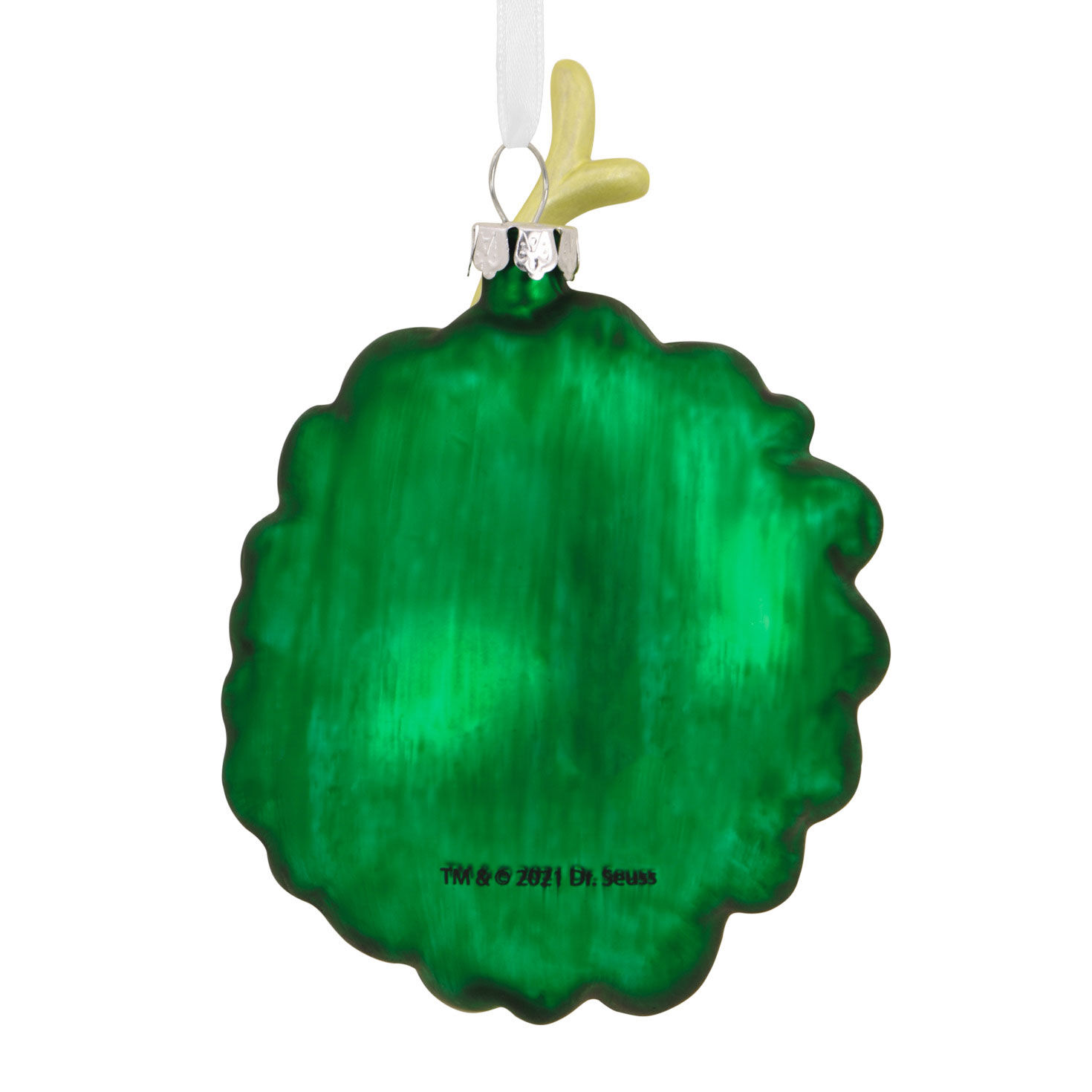 Grinch Max the Dog in Wreath Christmas Ornament Back image number 4