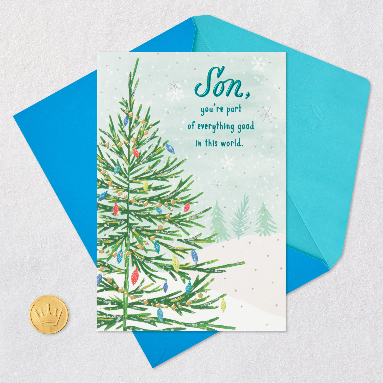 Proud of You Now and Always Christmas Card for Son, , large image number 6