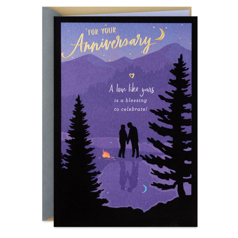 A Love Like Yours Religious Anniversary Card for Couple