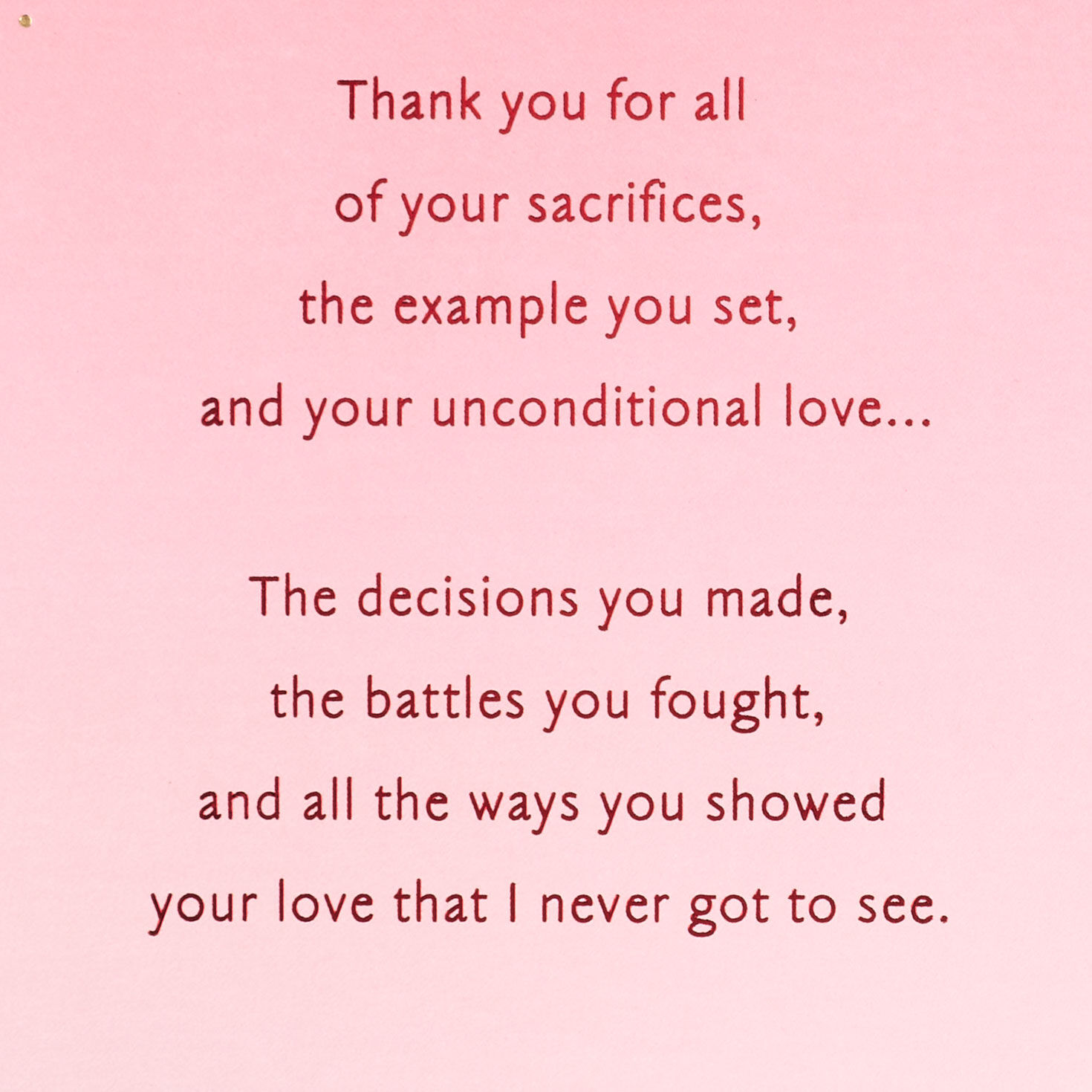 Red, Pink and Gold Heart Mom and Dad Valentine's Day Card Sentiment image number 2