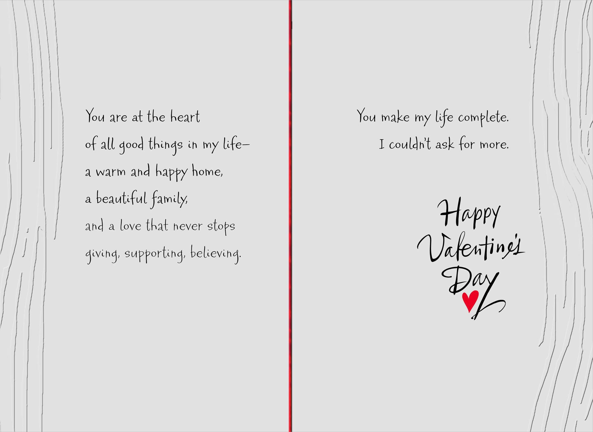 You Make Life Complete Valentine's Day Card