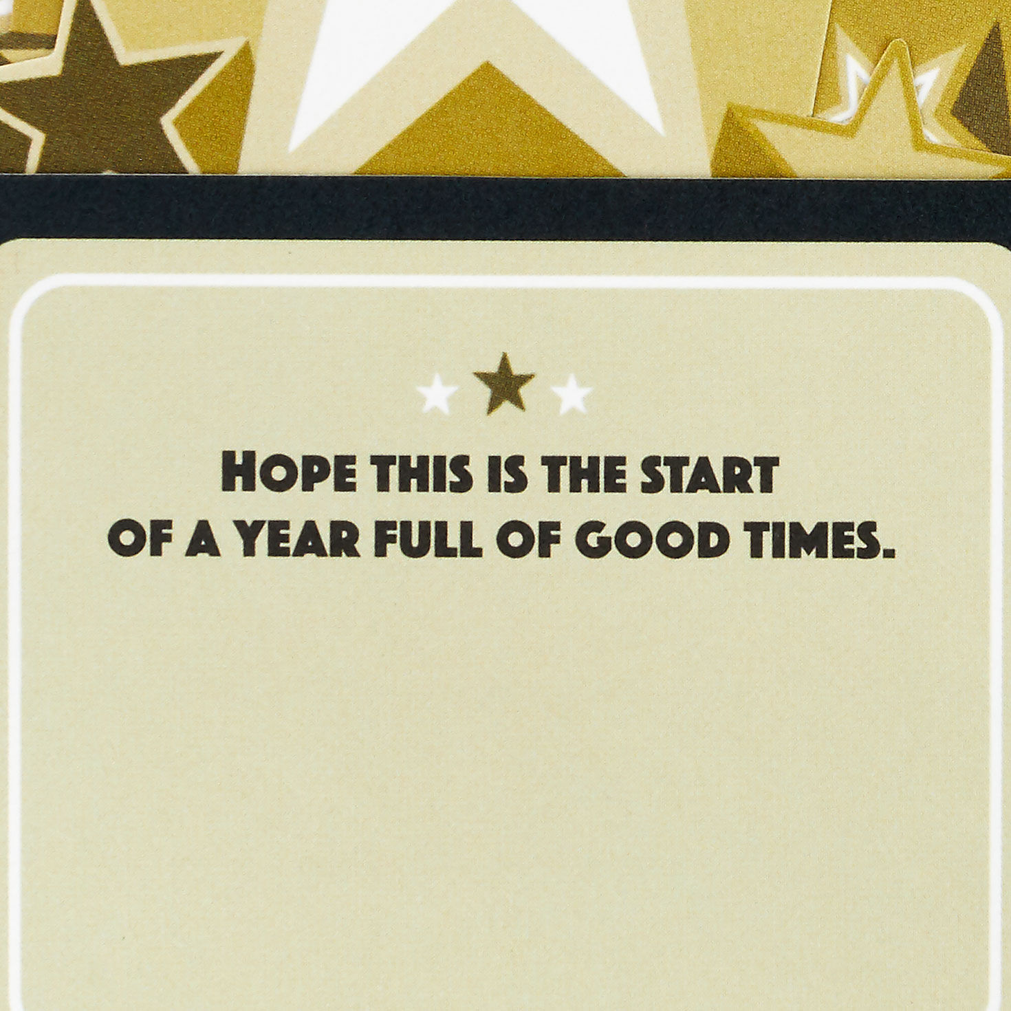 Black and Gold Pop-Up New Year Card sentiment image number 3