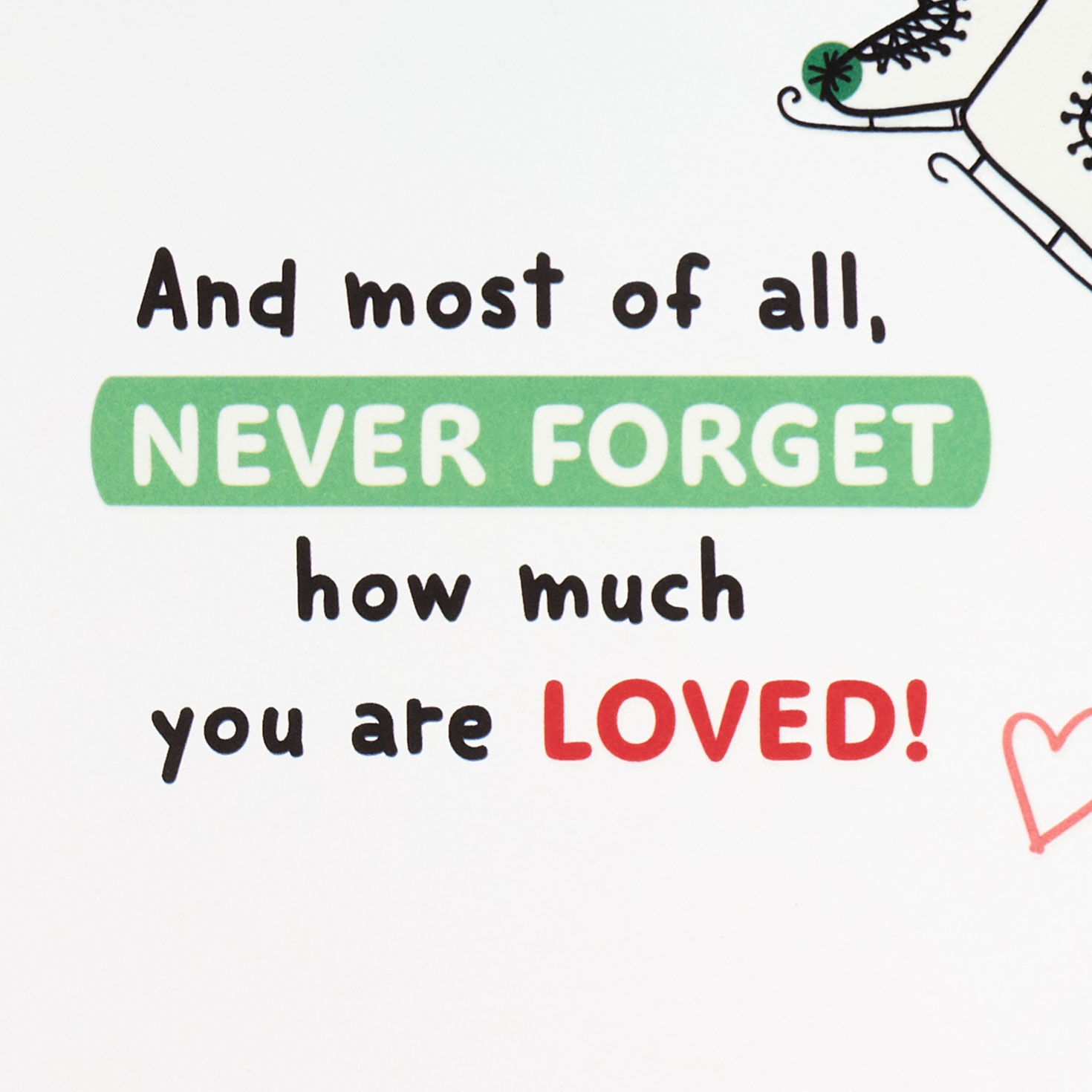 Penguin Fill in Blank Granddaughter Christmas Card Sentiment image number 3