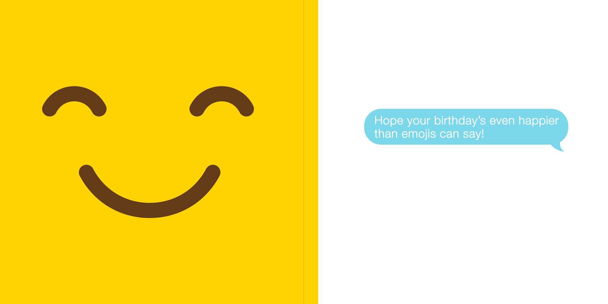 Happier Than Emojis Musical Birthday Card