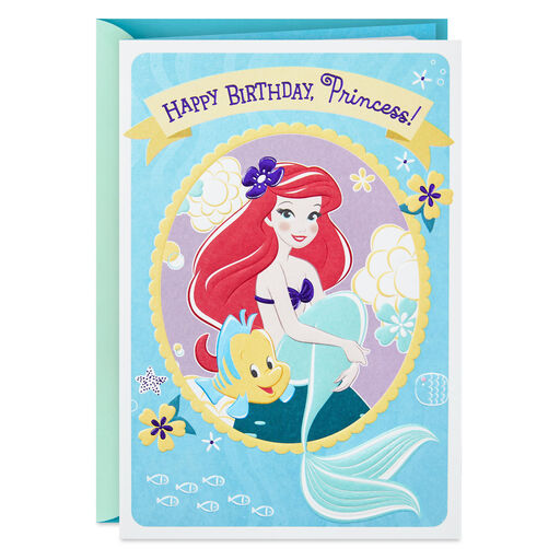 Disney The Little Mermaid Dreams Begin Today Birthday Card for Her, 