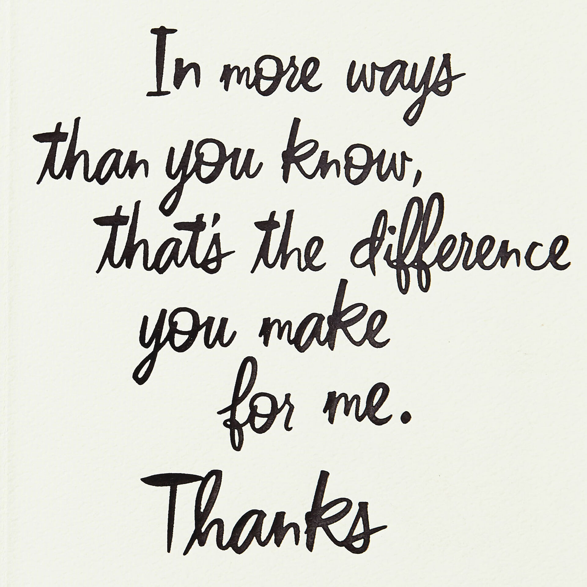 You Make A Difference Modern Thank You Card Greeting Cards Hallmark You Make A Difference Modern Thank You Card Greeting Cards Hallmark