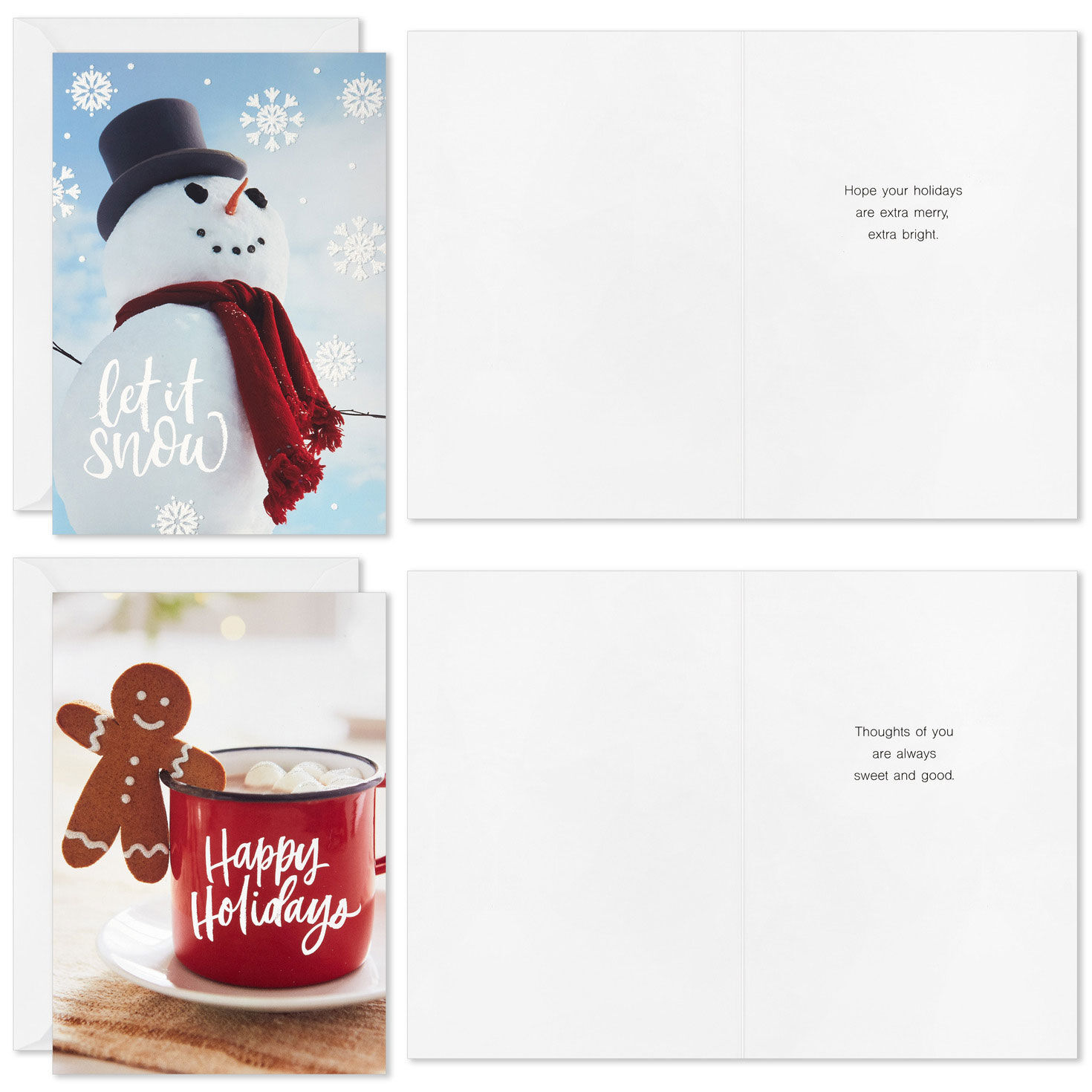 Festive Photos Boxed Christmas Cards Assortment Card Front with Sentiment image number 2