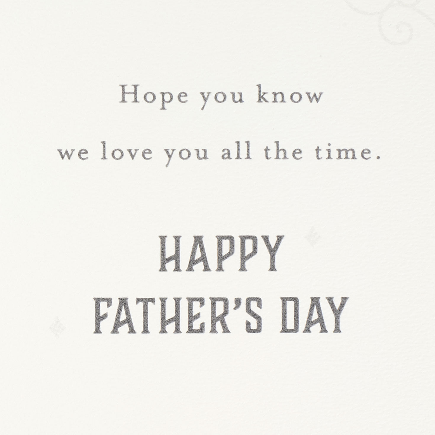 Calligraphy on Gray Father's Day Card for Grandpa Sentiment image number 3