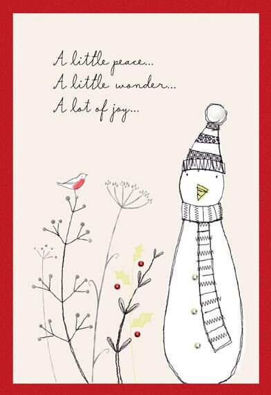 Simple Snowman Christmas Card