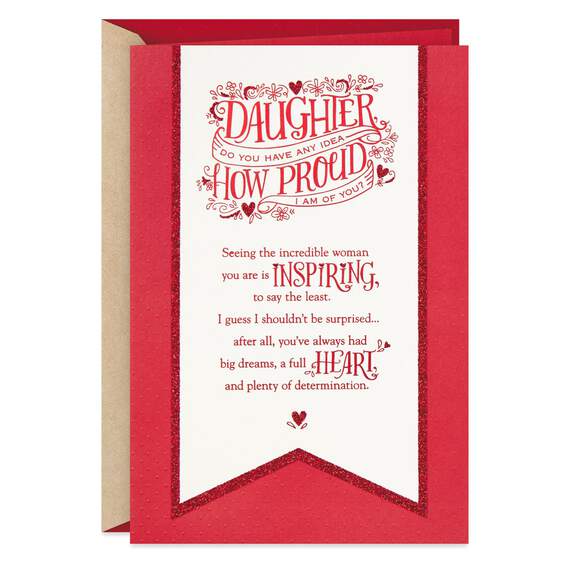 A Full Heart Valentine's Day Card for Daughter, , large image number 1