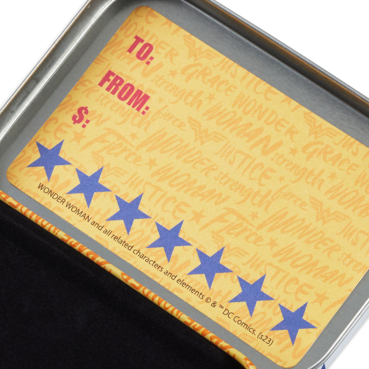 2.5" DC&trade; Wonder Woman&trade; Tin Gift Card Holder Box, , large image number 4