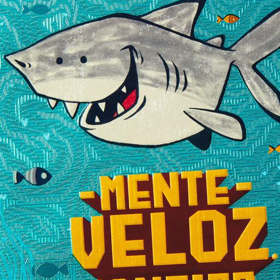 Smiling Shark Spanish-Language Birthday Card for Him, , large image number 4