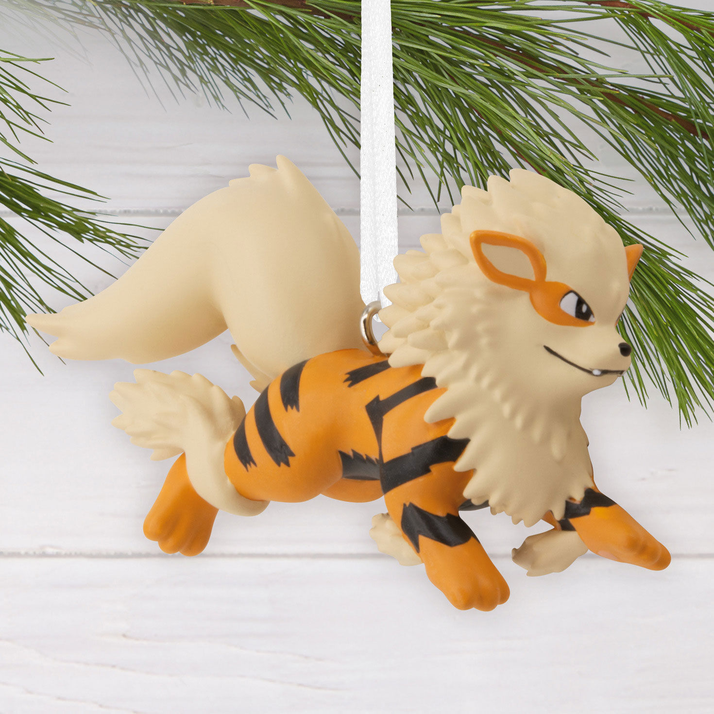 Pok&eacute;mon Arcanine Christmas Ornament hanging on tree image number 2