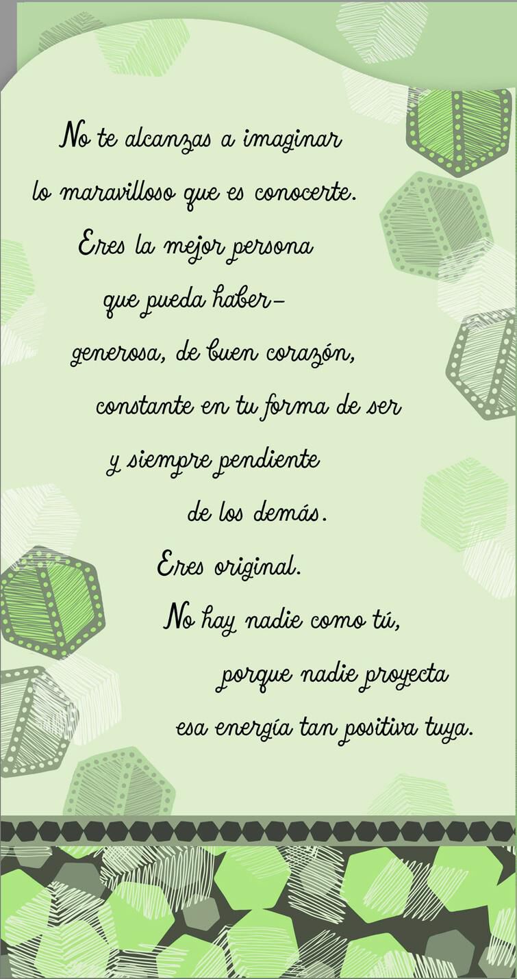 Wonderful to Know You Spanish-Language Birthday Card