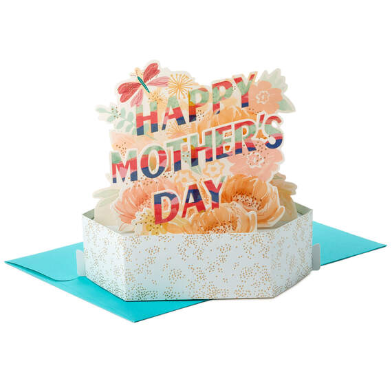 Butterfly and Flowers 3D Pop-Up Mother's Day Card