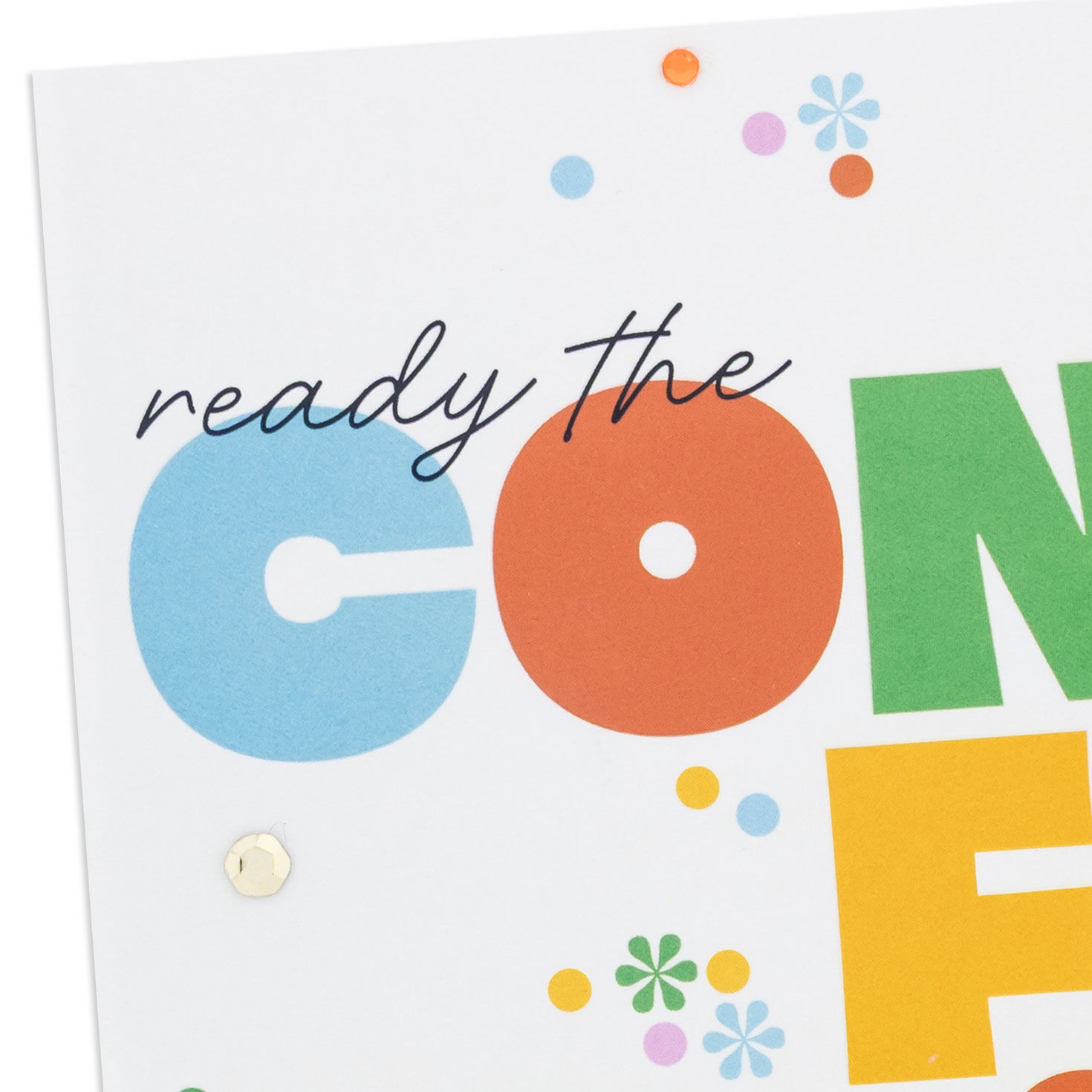 Colorful Confetti Birthday Card Card Front Detail image number 4