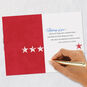American Flag We Salute You Veterans Day Card for Dad Signing card image number 6