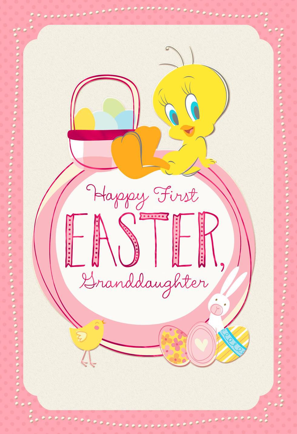 Looney Tunes™ Tweety™ Pile on the Hugs Easter Card for Granddaughter