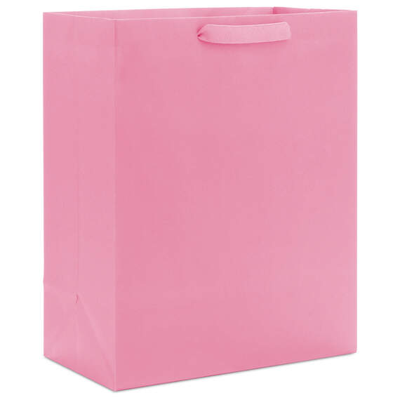 13" Pink Large Gift Bag, Light Pink, large image number 1