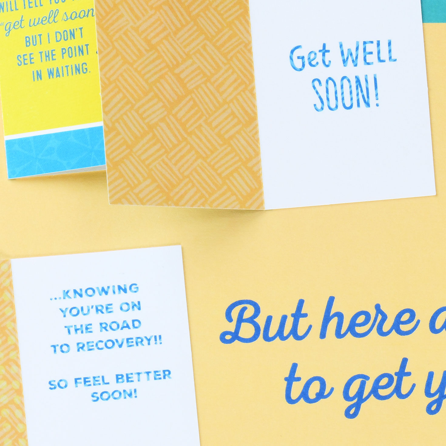Snoopy on Green and Yellow Get Well Card sentiment image number 3
