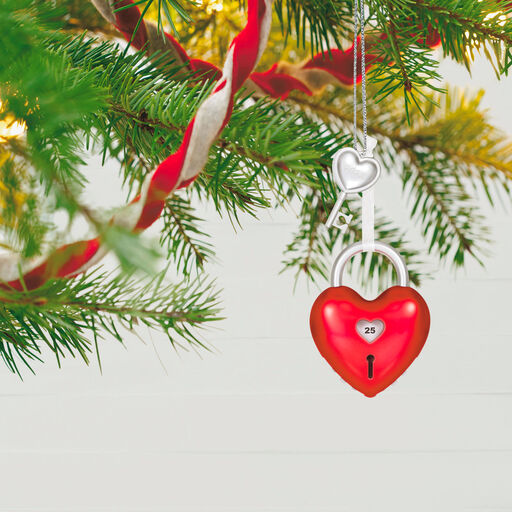 Our Anniversary Lock and Key 2022 Metal Ornament, 