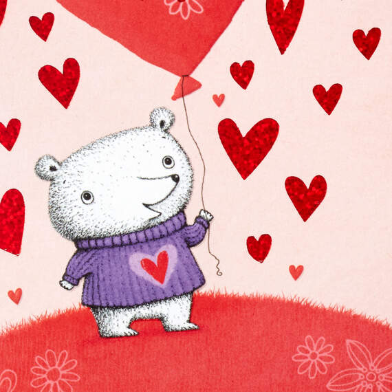 Happy Thoughts and Lots of Love Valentine's Day Card, , large image number 4