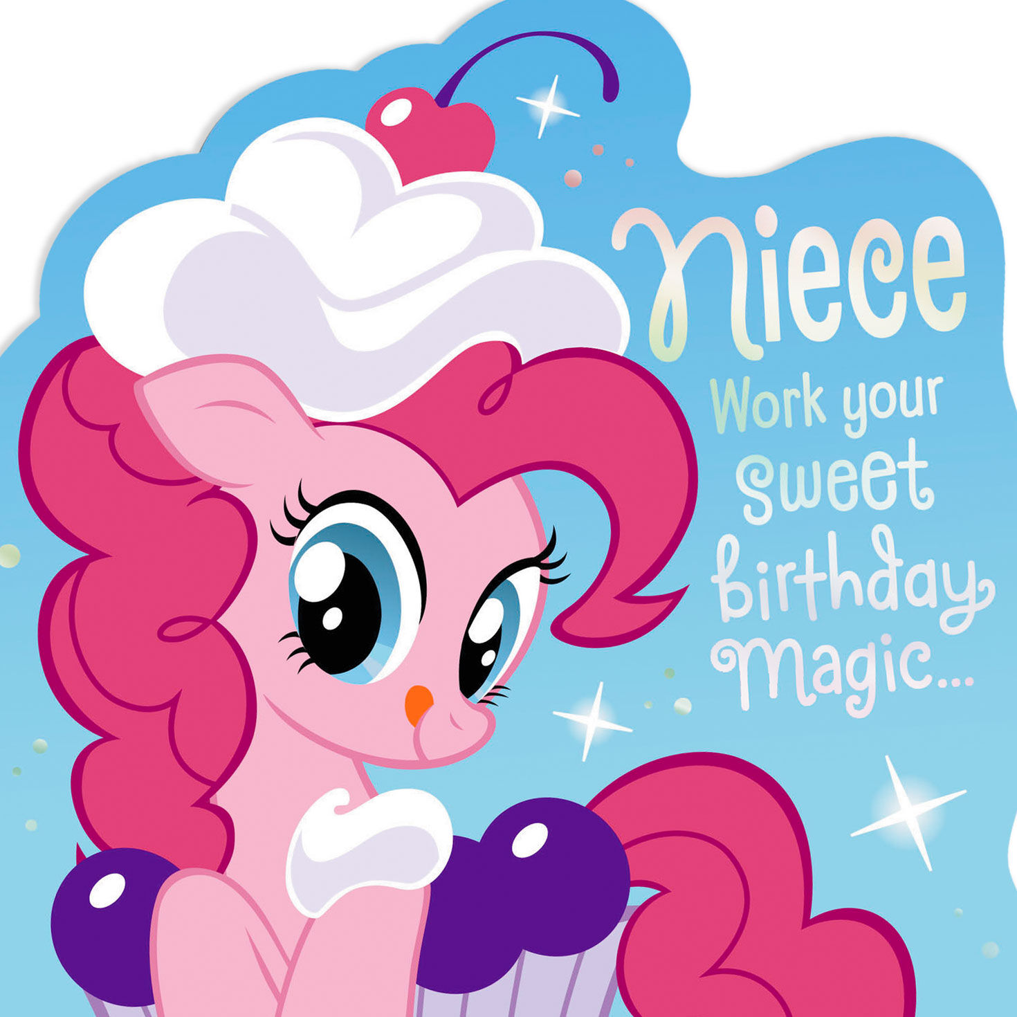 Hasbro® My Little Pony® Pinkie Pie™ Cupcake Birthday Card for Niece for only USD 2.99 | Hallmark