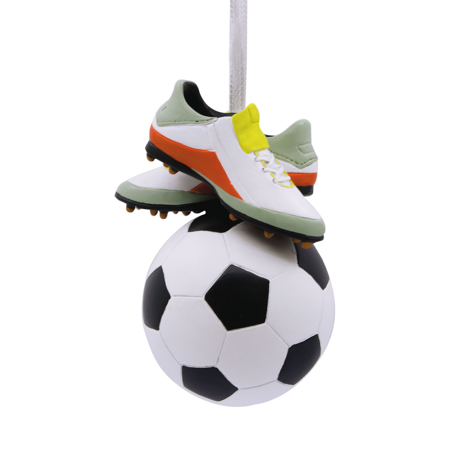 Soccer Ball and Cleats Christmas Ornament Back image number 4