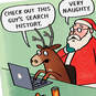 Hacker the Reindeer Funny Christmas Card, , large image number 4