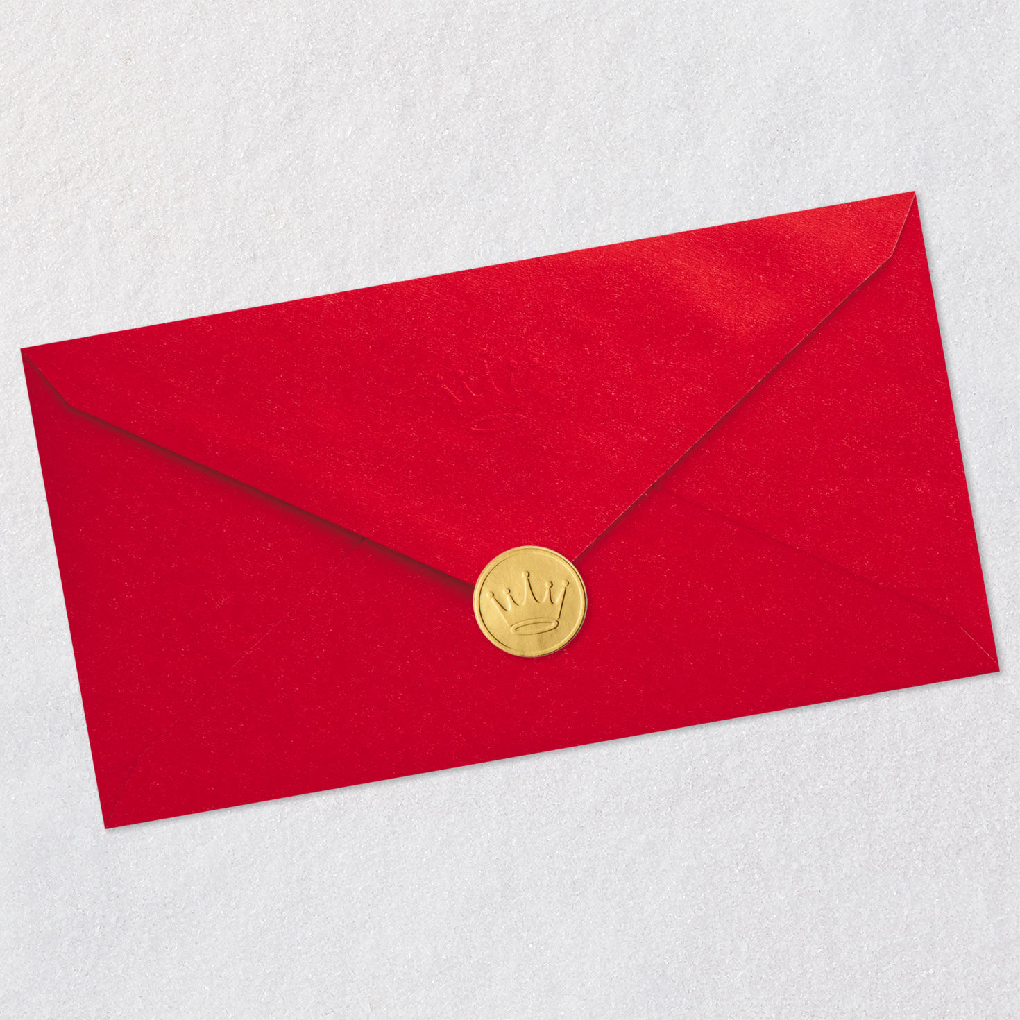 Santa Caught in Lights Christmas Card for Grandson Envelope Back with Seal image number 8