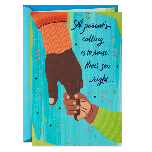 Raising Them Right Father's Day Card for Son, 