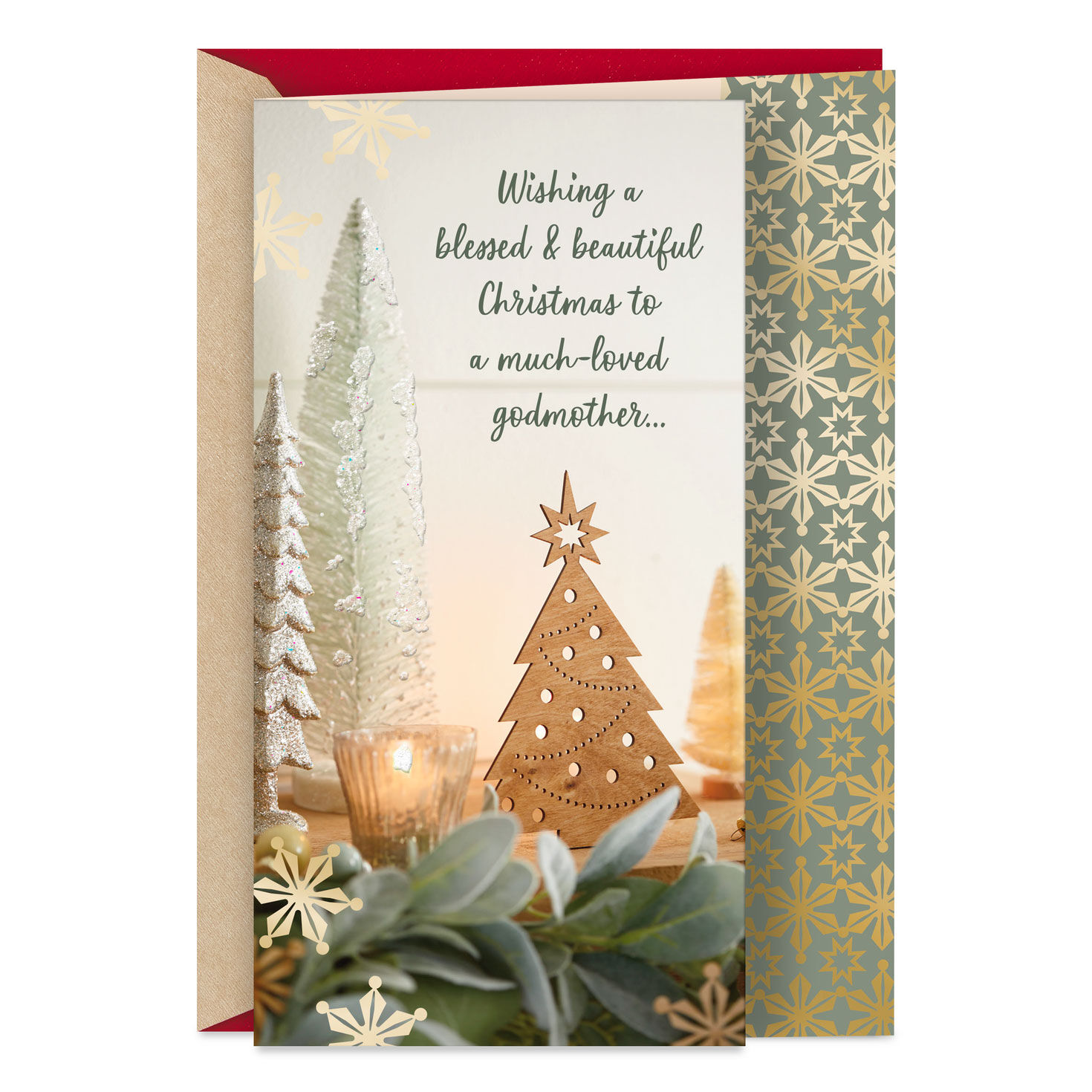Much-Loved and Appreciated Religious Christmas Card for Godmother