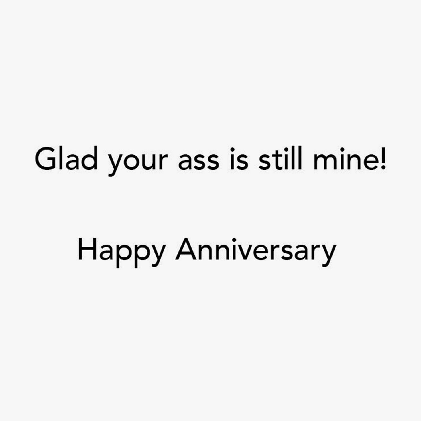 Adult Donkey Funny Anniversary Card Sentiment image number 2