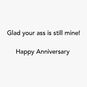 Adult Donkey Funny Anniversary Card Sentiment image number 2