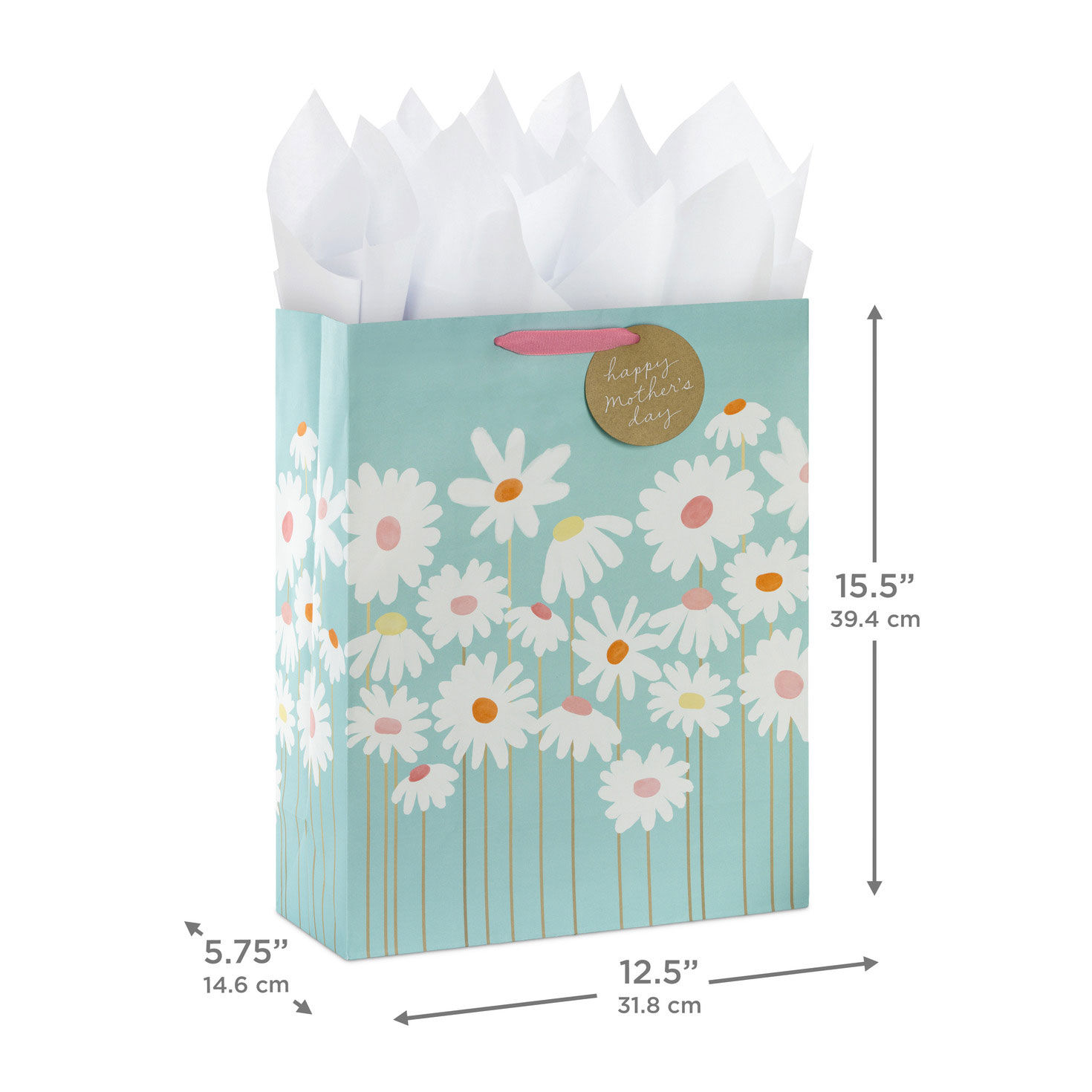 15.5" Daisies on Blue Extra-Large Mother's Day Gift Bag for only USD 8.99 | Hallmark