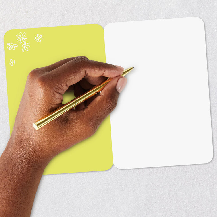 Golden Retriever and Flower Doodles Blank Card Signing card image number 5