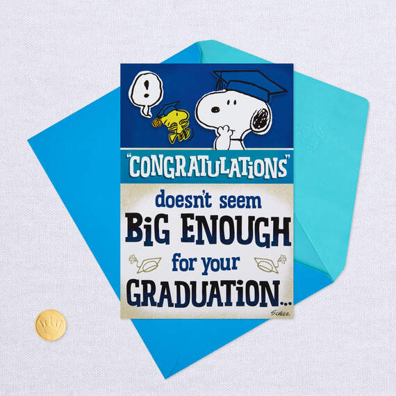 Peanuts® Big Congratulations Funny Pop-Up Graduation Card, , large image number 6