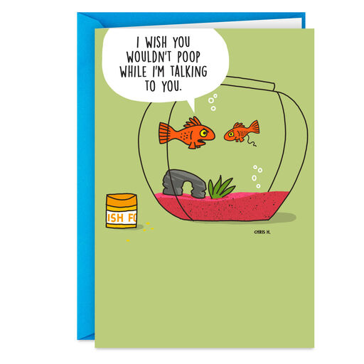 Thanks for Putting Up With My Crap Funny Father's Day Card, 