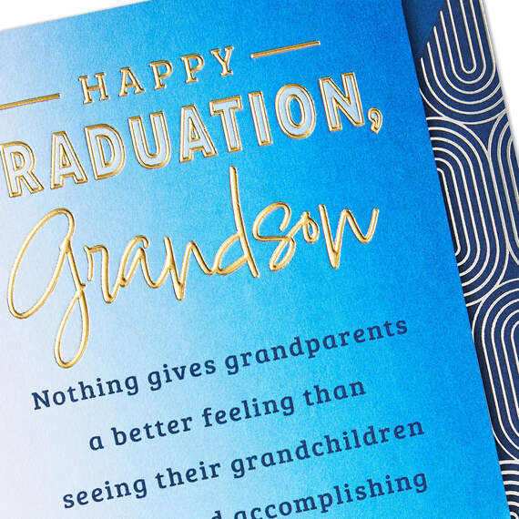 Wishing You All the Happiness Graduation Card for Grandson, , large image number 5