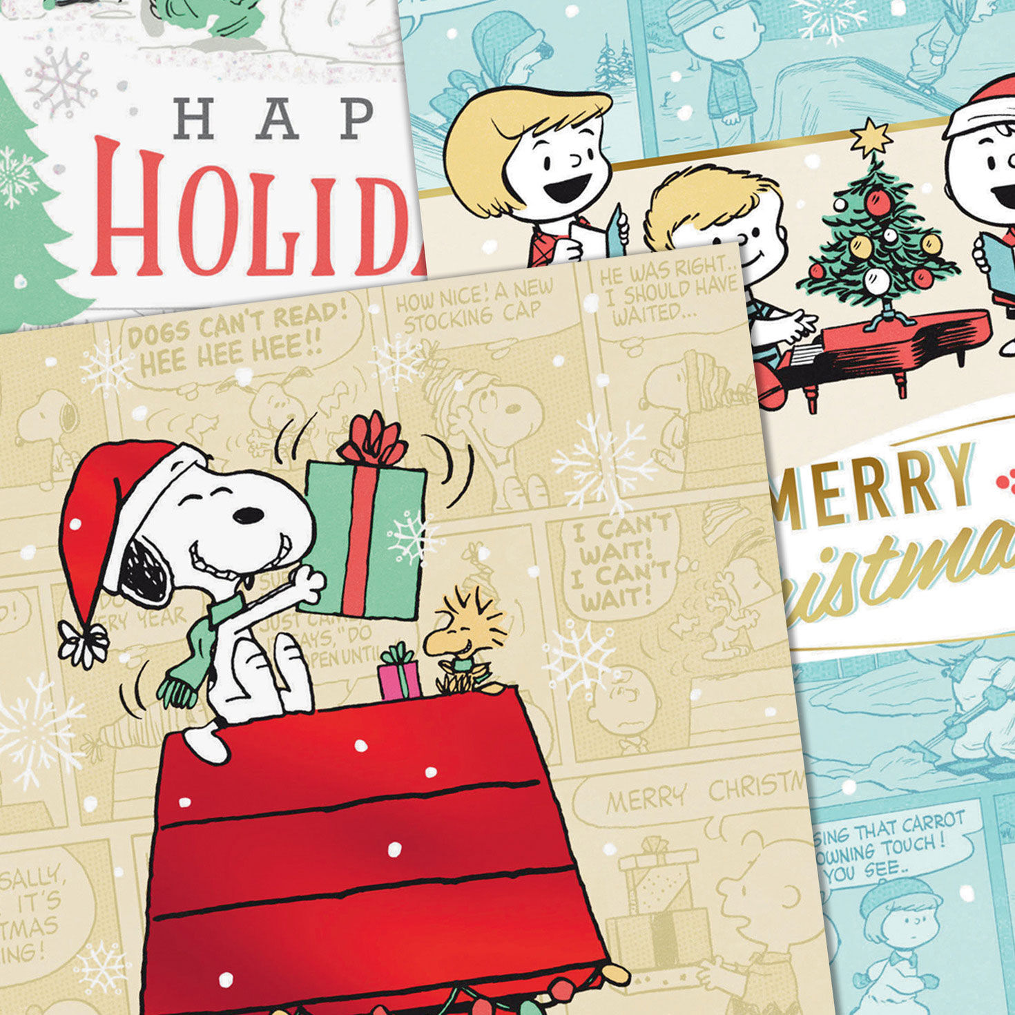 Peanuts&reg; Nostalgic Wishes Assorted Boxed Christmas Cards, Pack of 16, , large image number 5