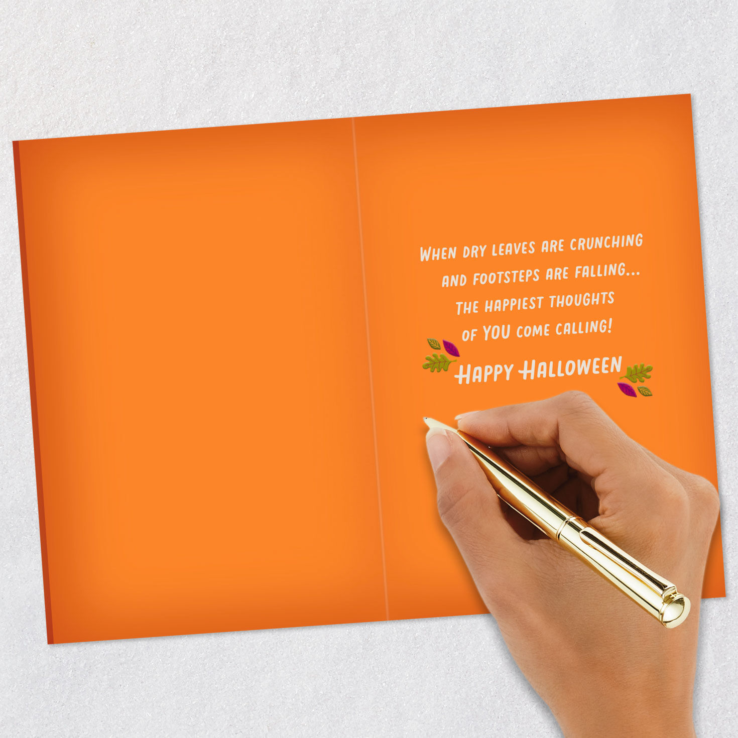 Trick-or-Treat Houses Happy Halloween Card Signing card image number 6